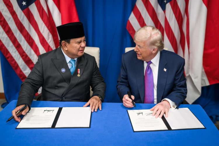 Perjanjian perdagangan resiprokal atau Agreement on Reciprocal Trade (ART) ditandatangani antara Presiden RI Prabowo Subianto dengan Presiden AS Donald Trump